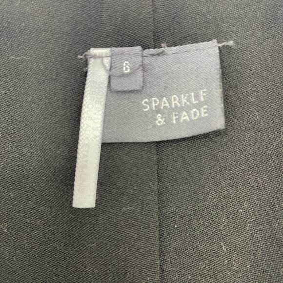 SPARKLE & FADE Womens Shorts Size 6 Black Retro Sailor Button Front Stretch - Picture 3 of 7